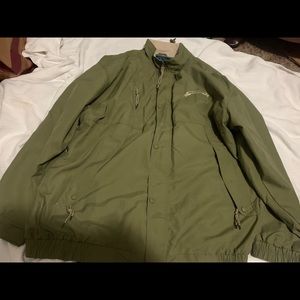 Green sailing jacket the bear trading co Bermuda